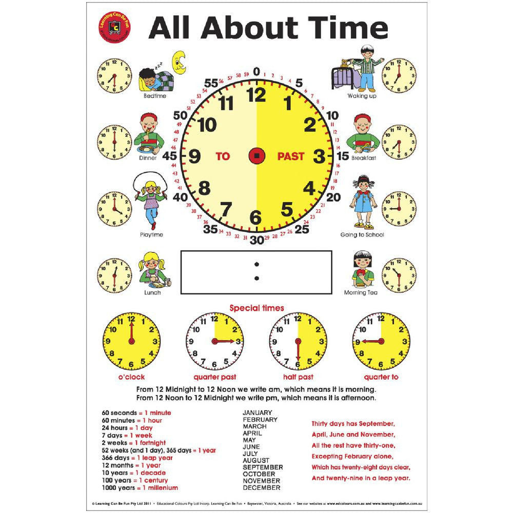 Time Chart For Kids