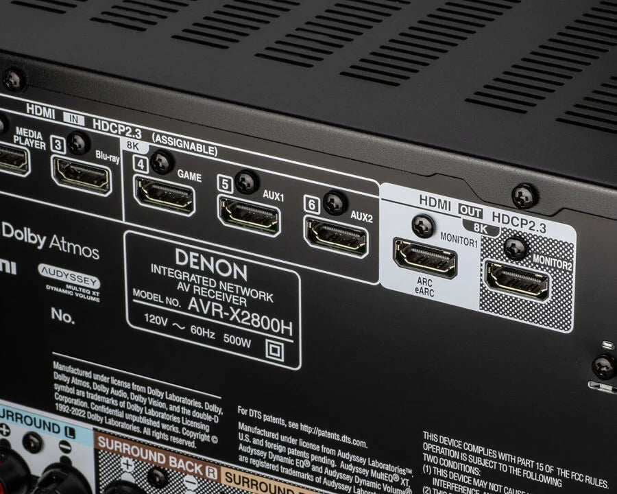 Denon AVR-X2800H AV Receiver Front Panel
