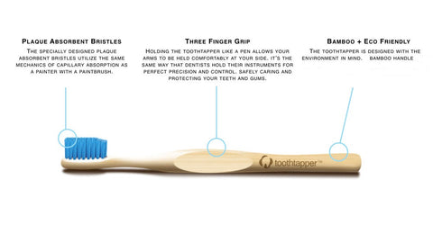 Eco Friendly Camping toothbrush The tooth tapper