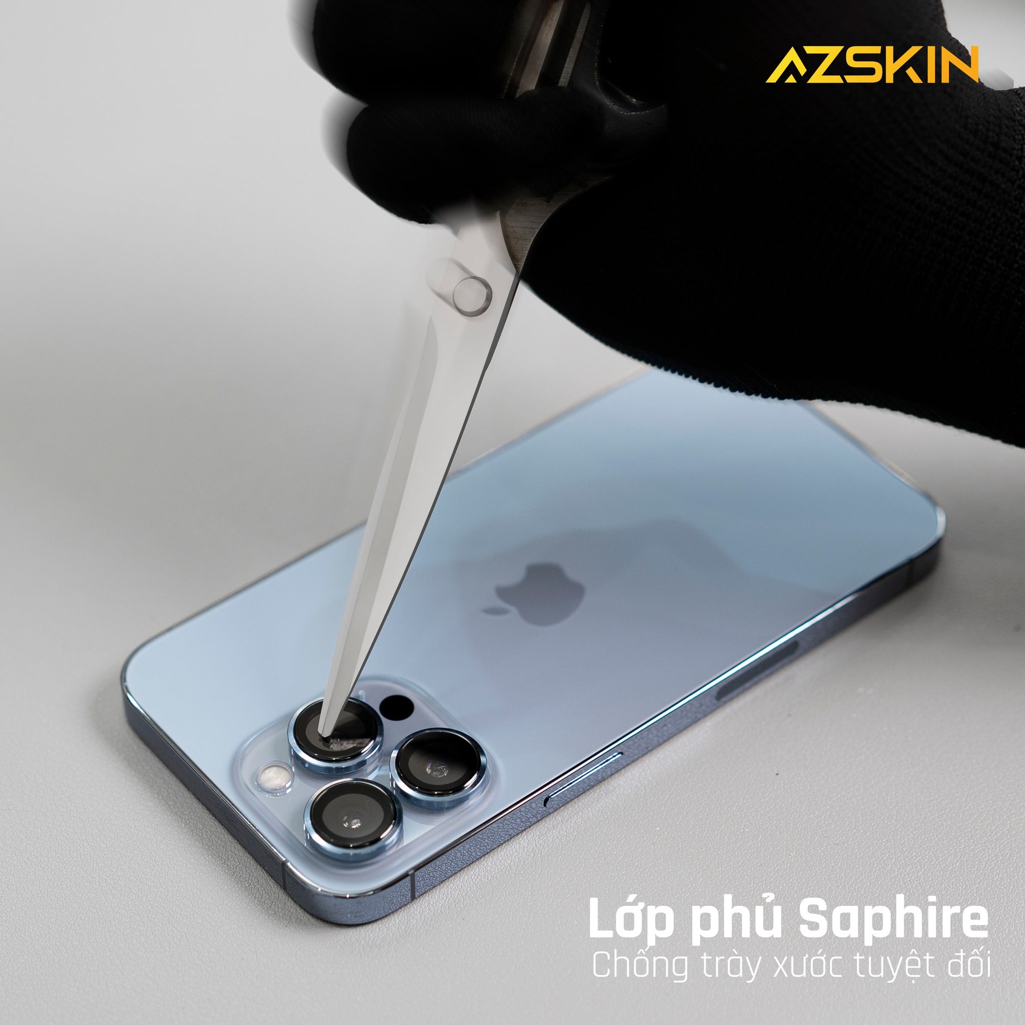 Kính cường lực phủ sapphire bảo vệ camera iPhone 13 Pro Max