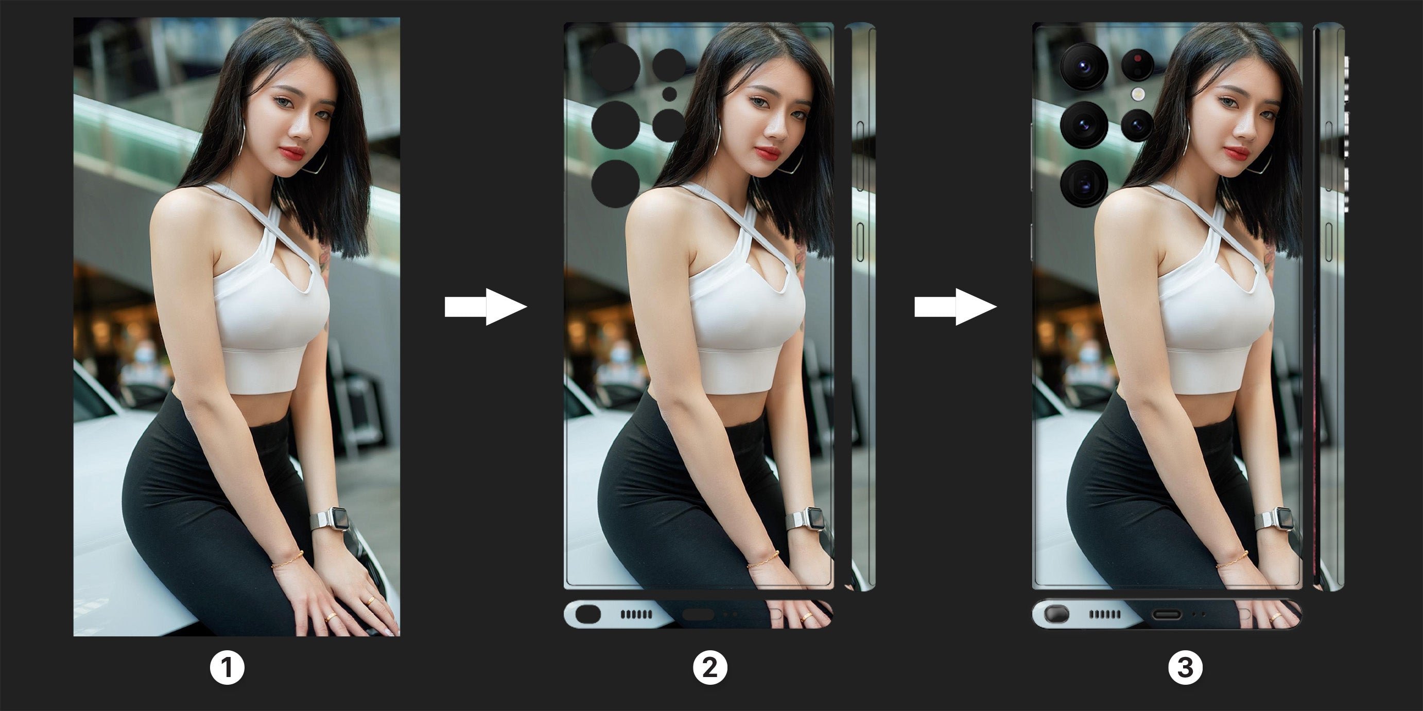 Thiết kế skin điện thoại Samsung theo yêu cầu