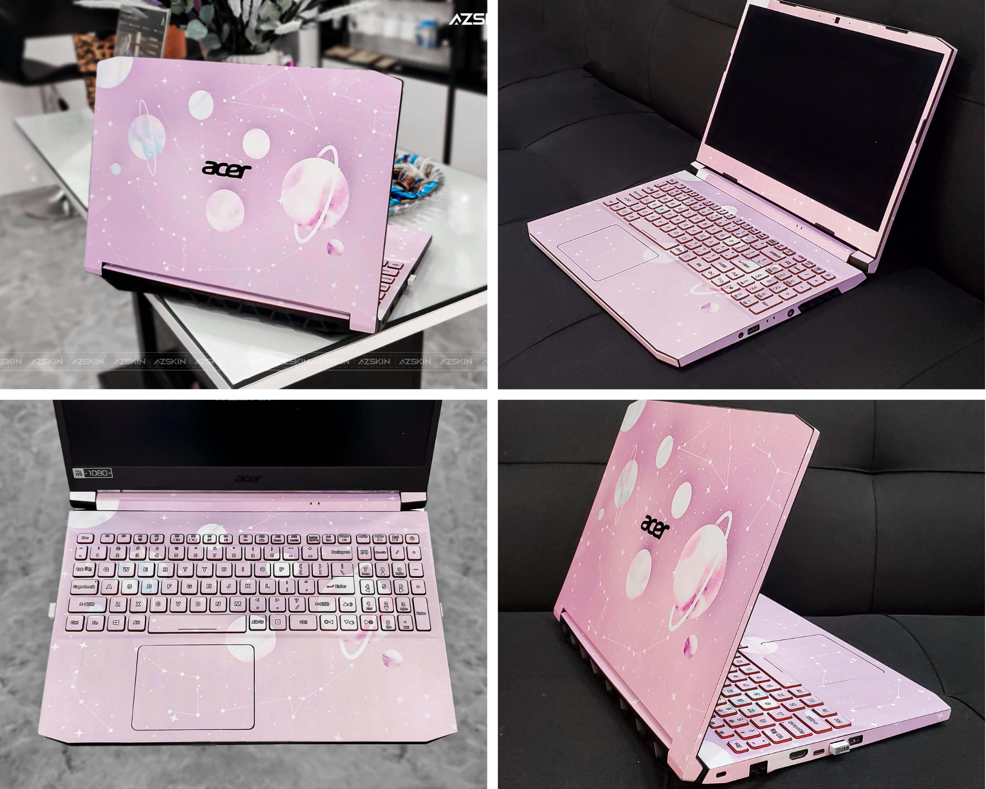 Skin laptop Acer thiết kế theo yêu cầu tại Azskin