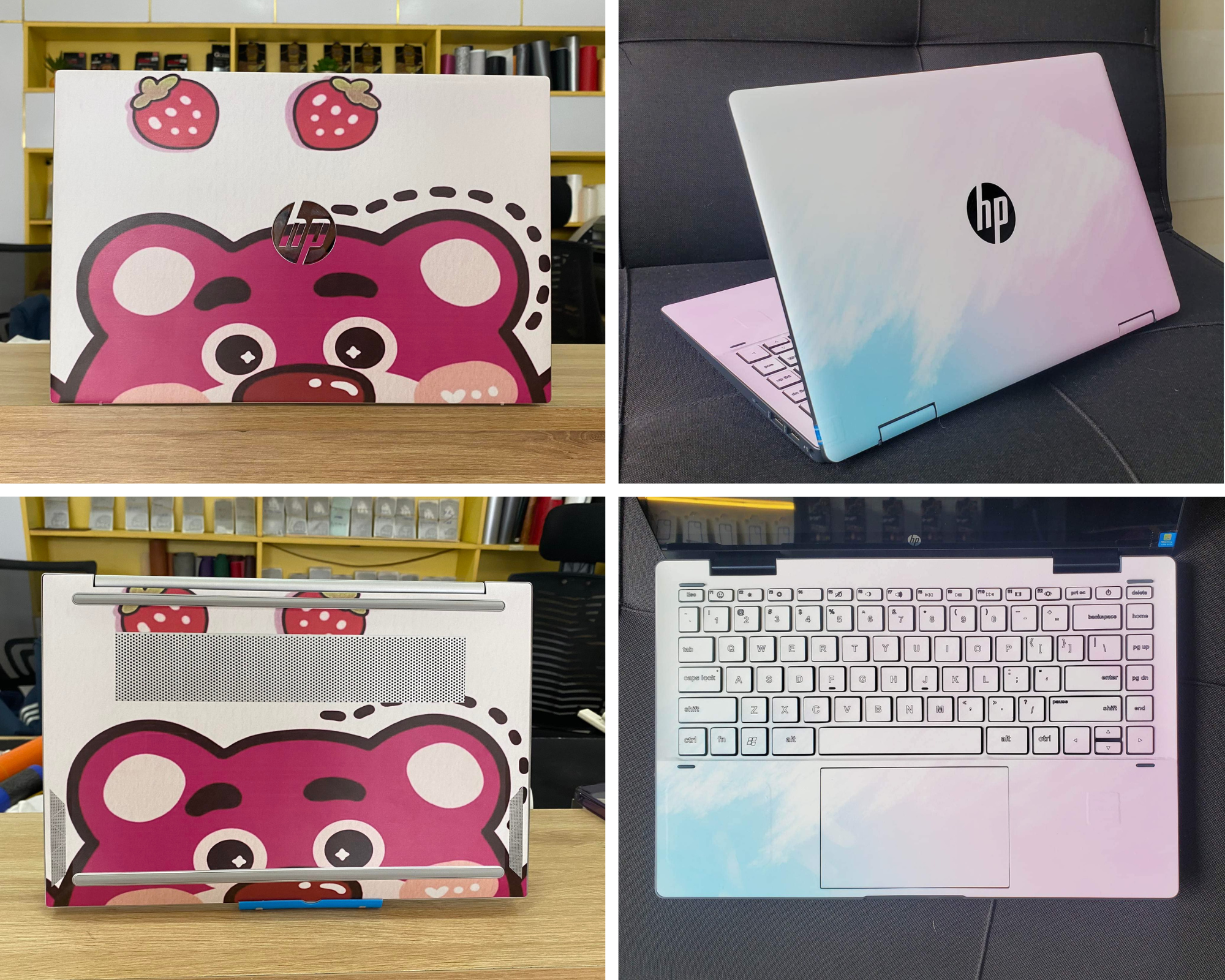 Dán skin laptop HP thiết kế theo yêu cầu tại Azskin