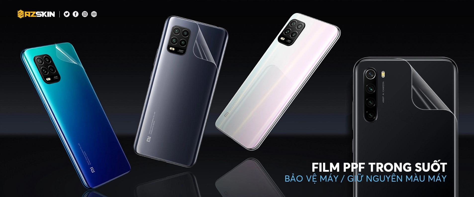 Dán Film PPF Xiaomi Mi Mix Trong Suốt | Bảo Vệ Giữ Nguyên Bản Màu Máy