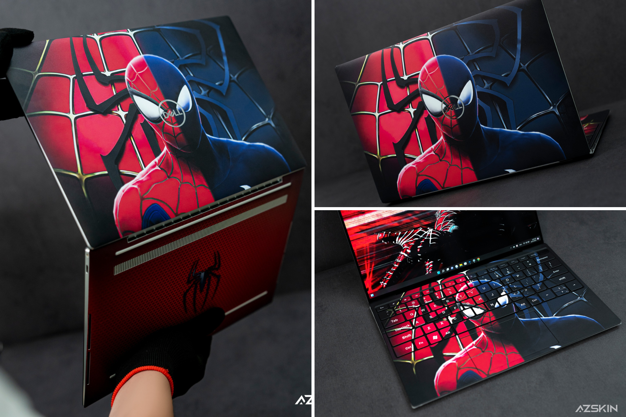 Decal trang trí laptop hình Spiderman cực ngầu