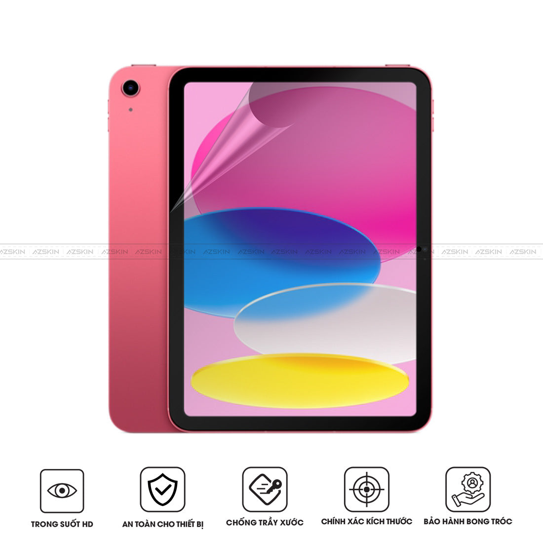 Miếng dán màn hình iPad Gen 10 chống xước PET HD