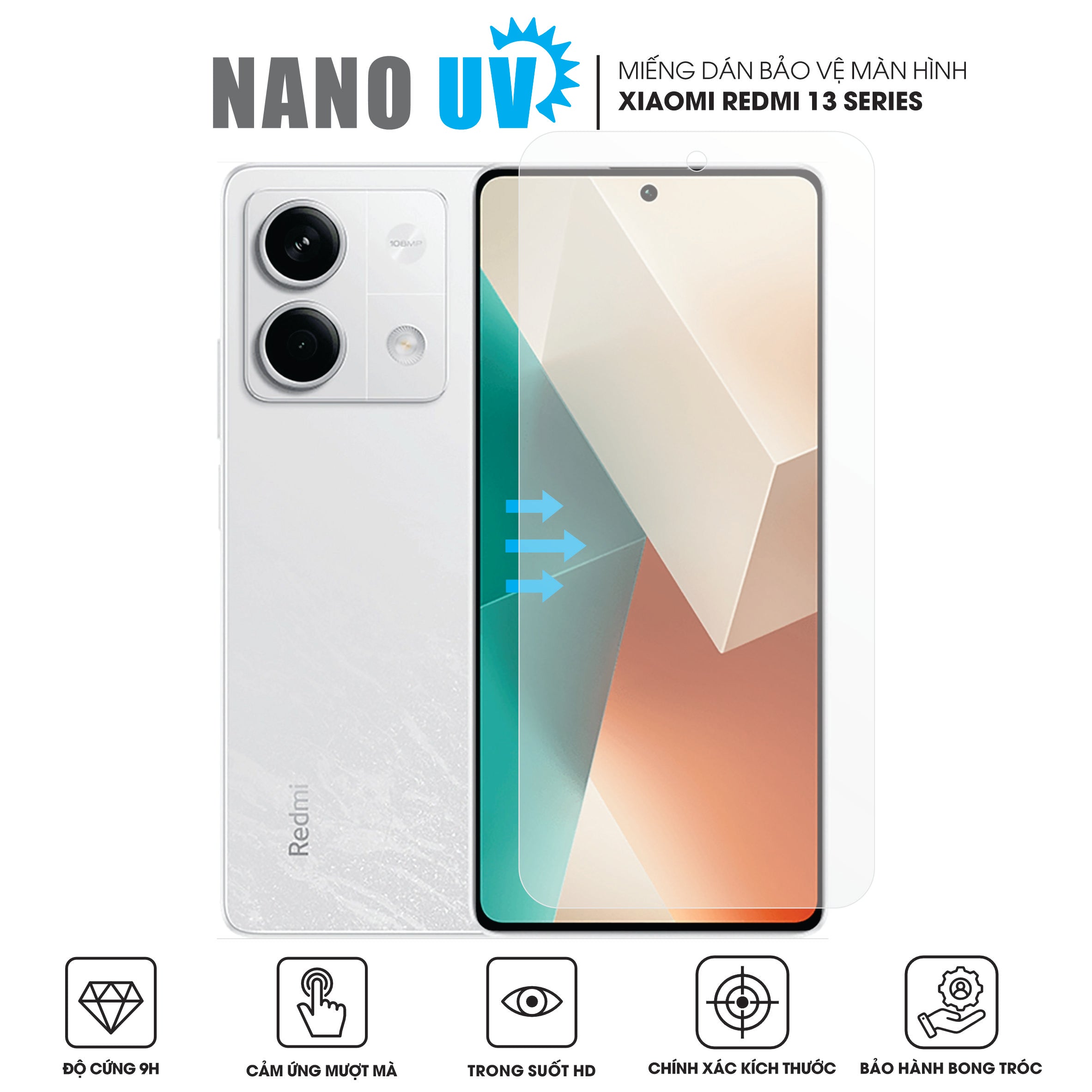 Miếng dán màn hình Nano UV chống xước