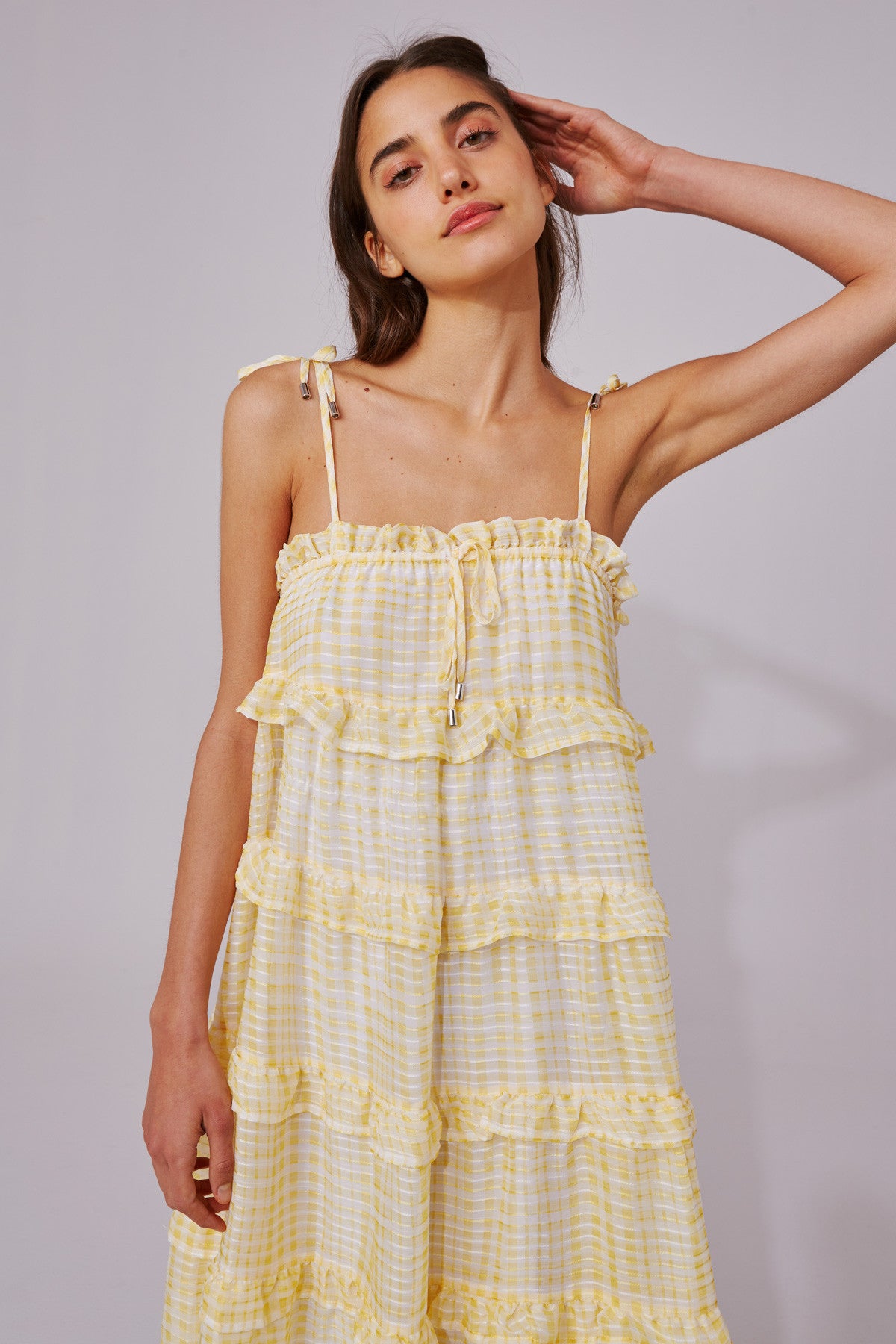 cmeo yellow dress