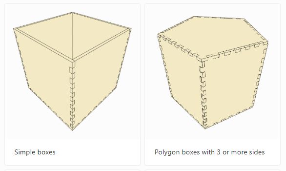 MakerCase: parametrische Vektorzeichnungen für lasergeschnittene Boxen