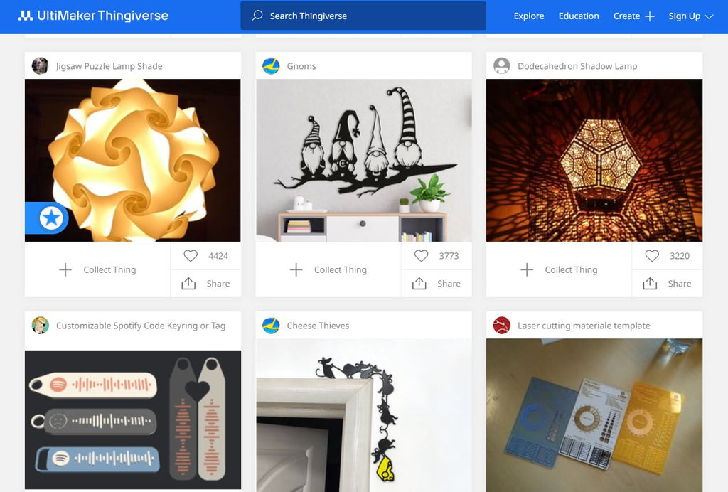 Thingiverse: ontwerpendatabase voor digitale productie