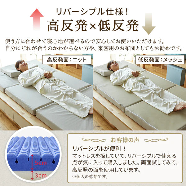 3点布団セット】ツインフォームネオマットレス・枕＆合い掛け