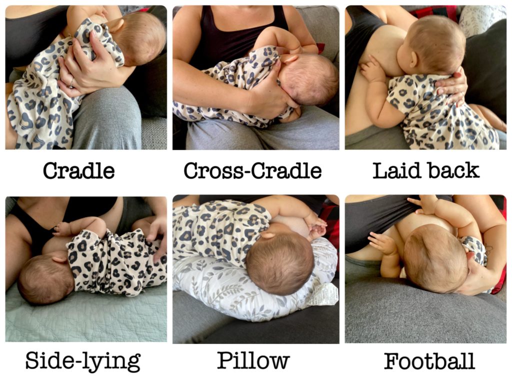 breastfeeding positions for mums