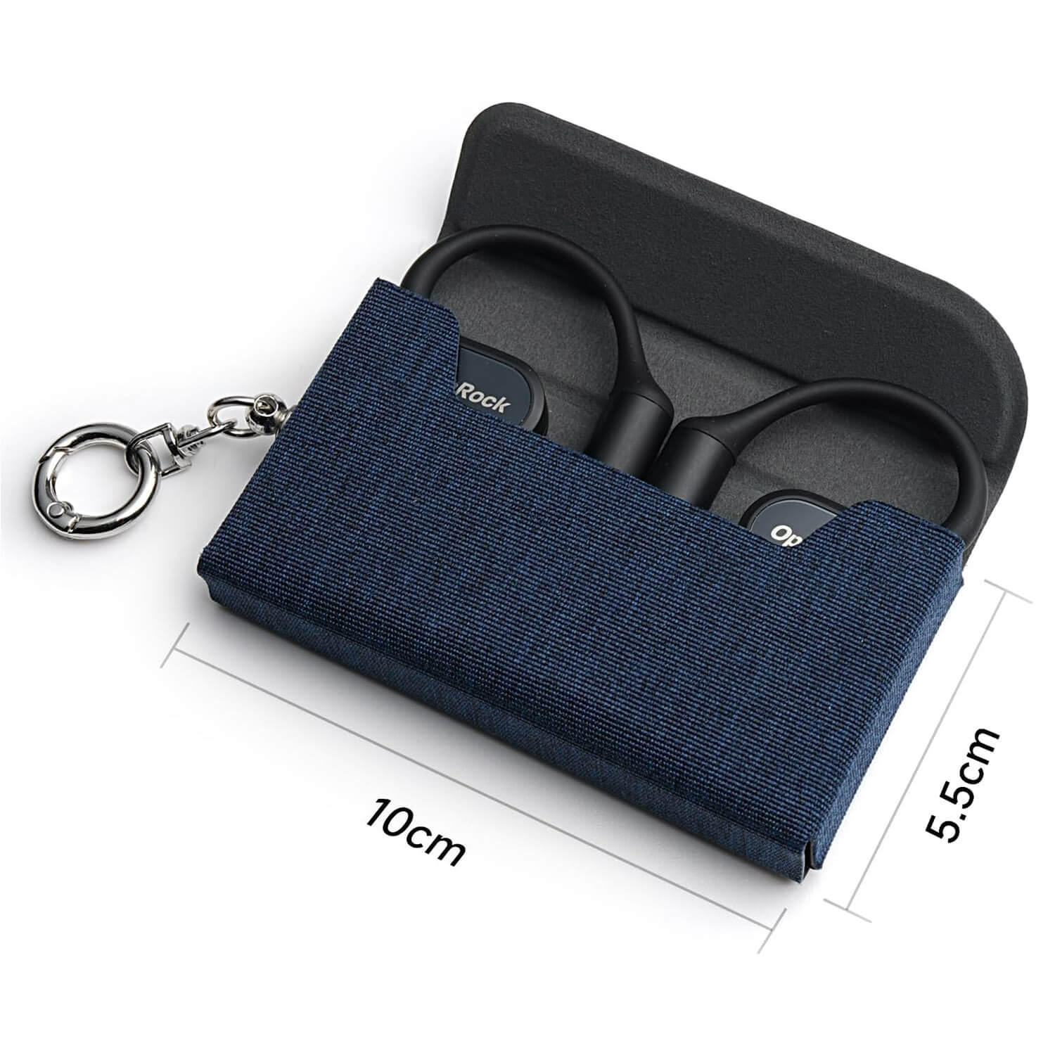 OpenRock X open-ear earbuds portable case