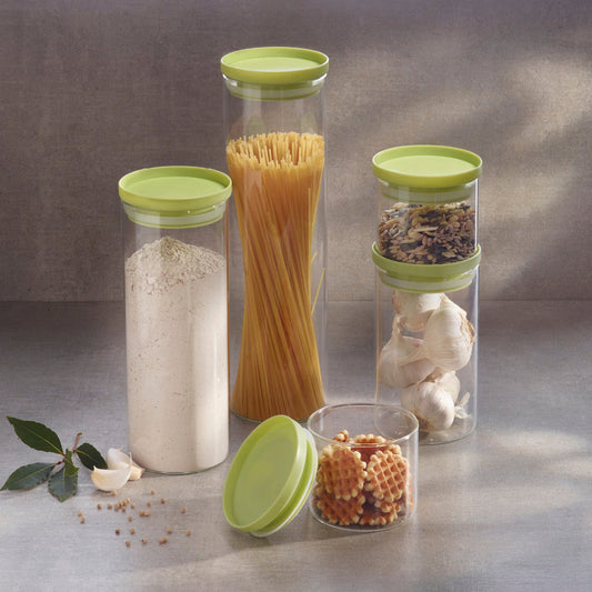 Set de 5 boîtes alimentaires en verre avec couvercles hermétiques - 0. –  Vipshopboutic