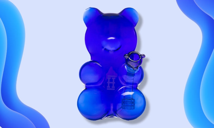 Blue gummy bear bong