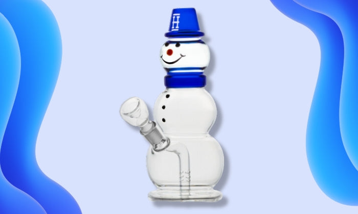 blue snowman bong