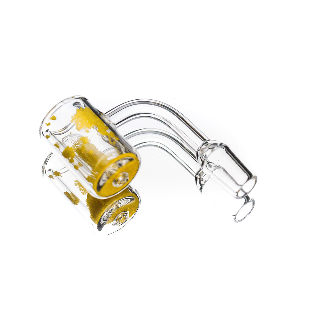  Thermo Chromic Quartz Banger with Color Changing Crystals | 14mm Male Joint | 25mm OD | 5mm Thickness 