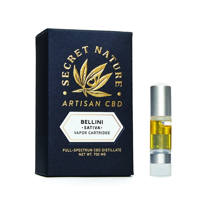  Secret Nature- Bellini Sativa CBD Vape Cart 