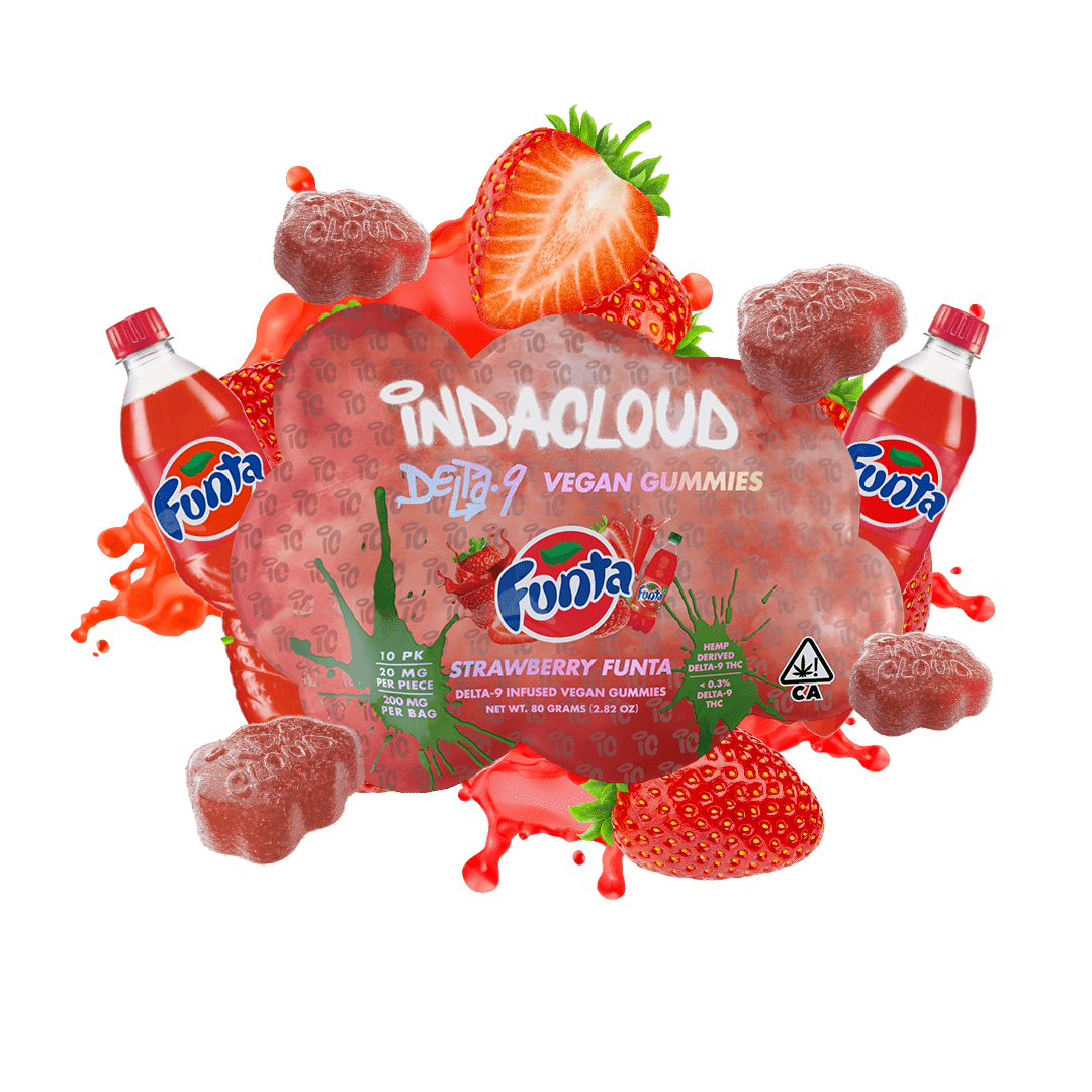  Indacloud - Strawberry Funta Delta 9 THC Gummies 