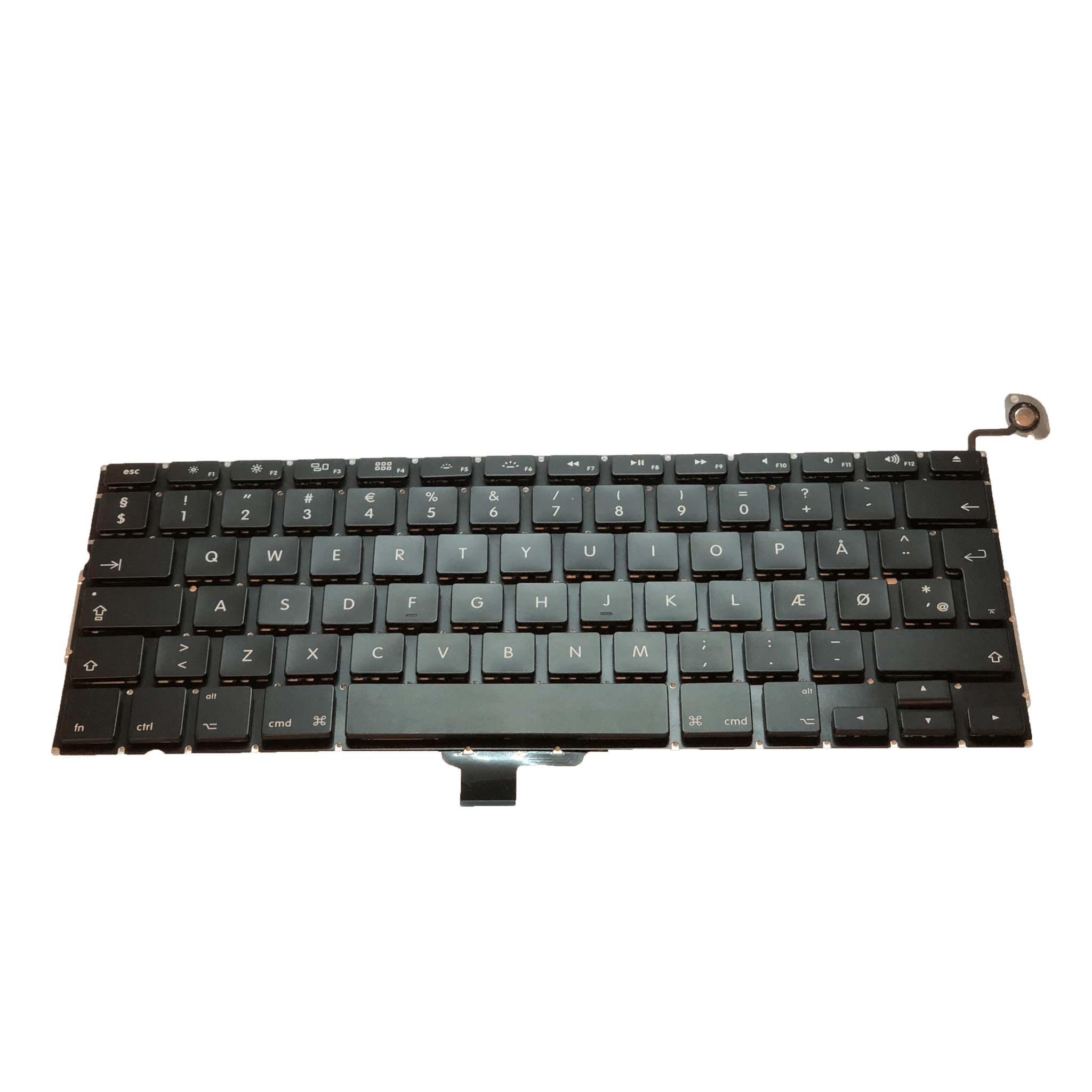 DK Layout Keyboard til MacBook Pro 13 2009-2012 A1278