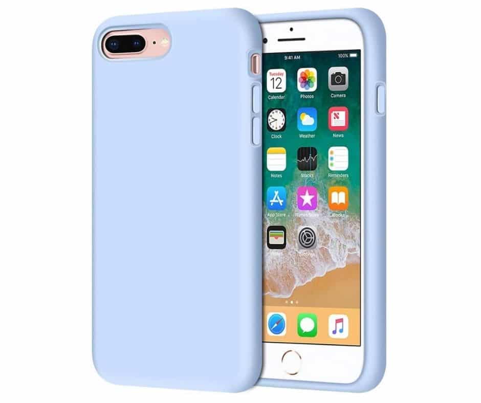 Billede af IPHONE 7+/8+ LIQUID SILIKONE COVER - Light Blue