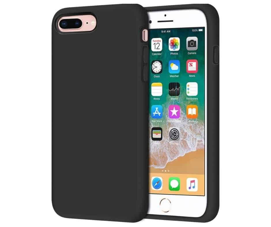 Billede af IPHONE 7+/8+ LIQUID SILIKONE COVER - Sort