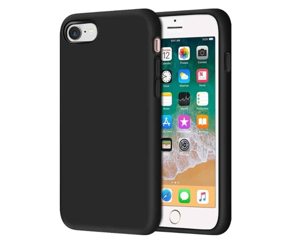 Billede af IPHONE 7/8/ SE 2020/SE 2022 LIQUID SILIKONE COVER - Sort