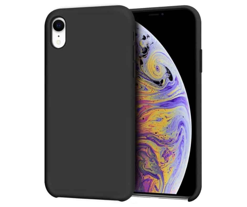 Billede af IPHONE XR LIQUID SILIKONE COVER - Sort