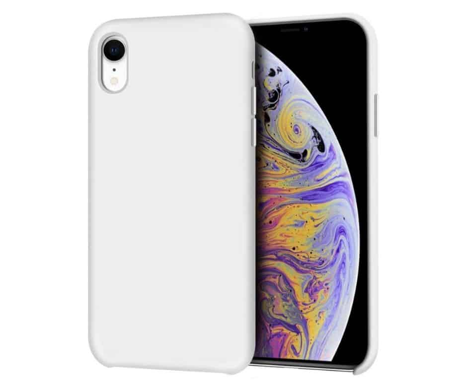 Billede af IPHONE XR LIQUID SILIKONE COVER - White