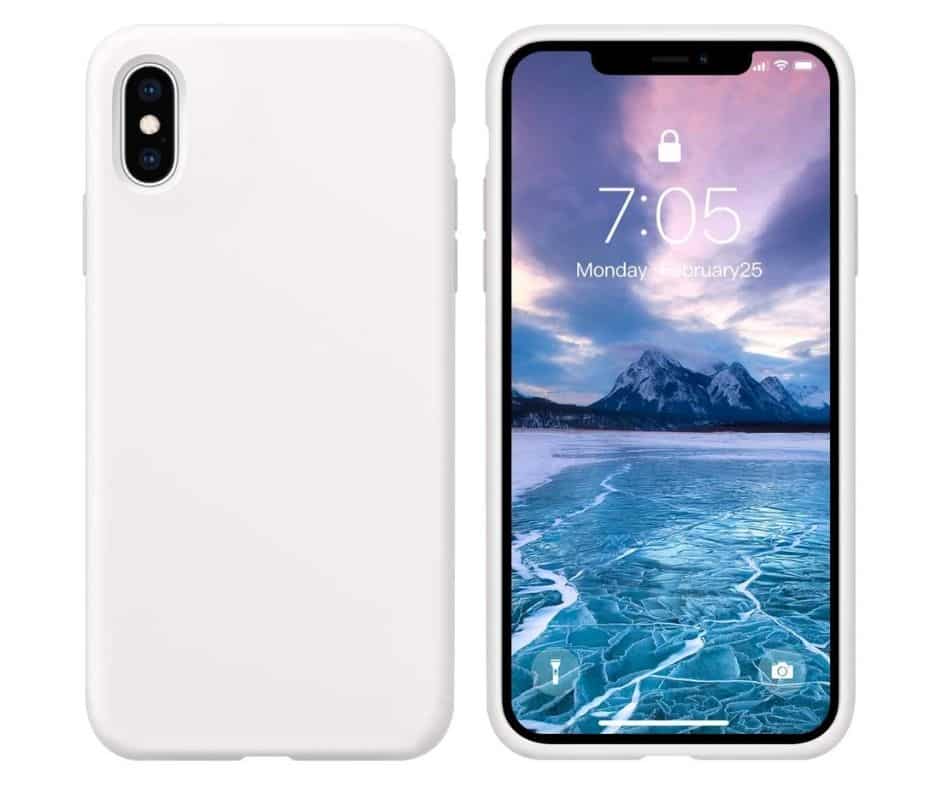 Billede af IPHONE X/XS LIQUID SILIKONE COVER - White