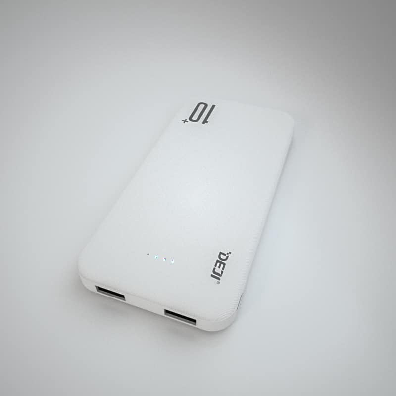 Billede af PowerBank - 10.000 mAh - Hvid