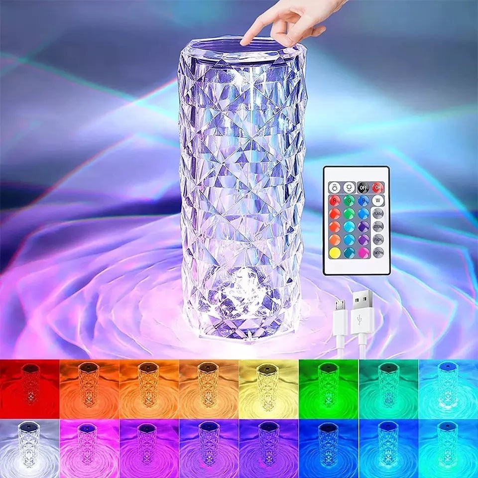 Billede af Premium edition Krystal lampe m/Touch funktion og 16 farver