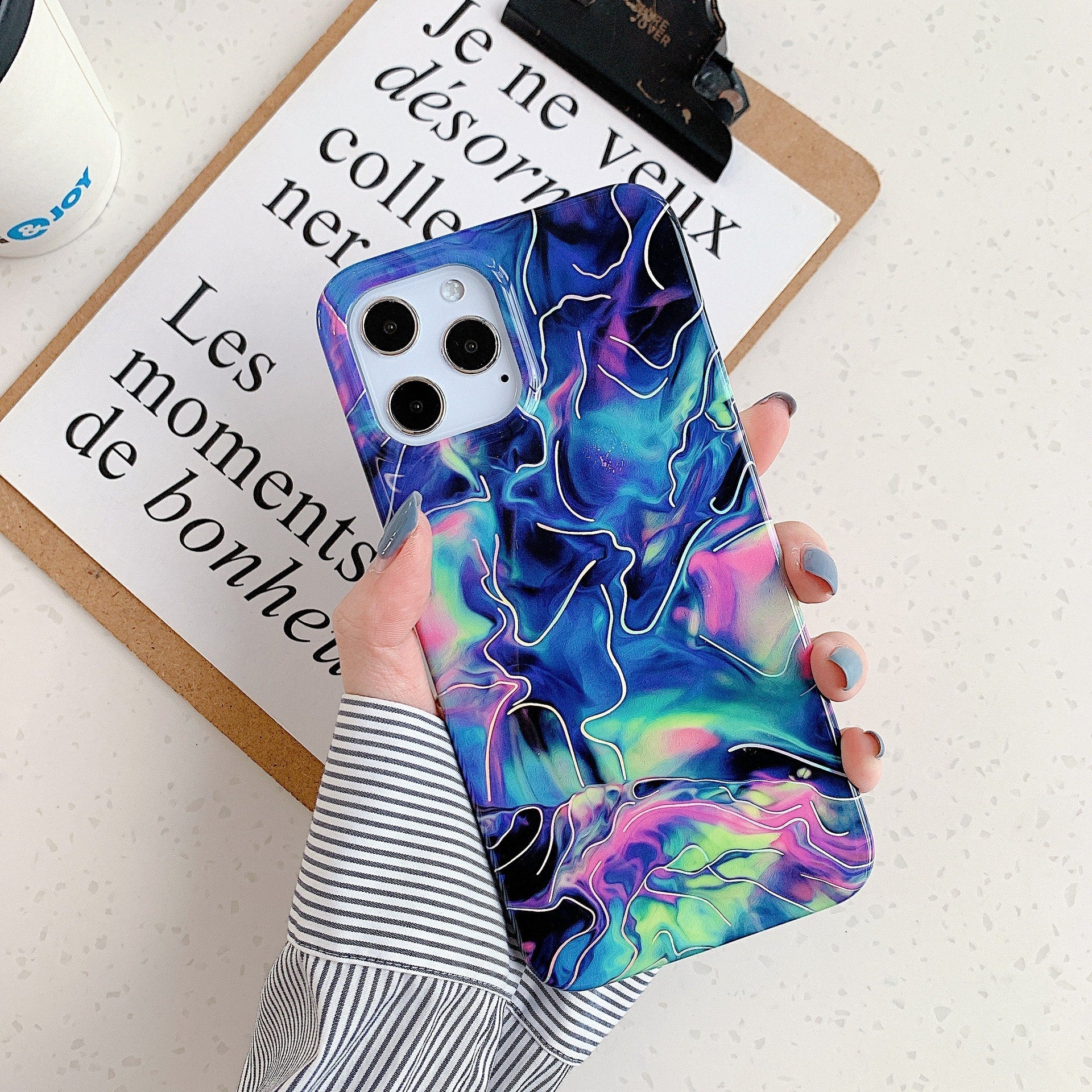 Billede af Premium Ultra Tyndt Colorfull iPhone 12 Pro Max cover