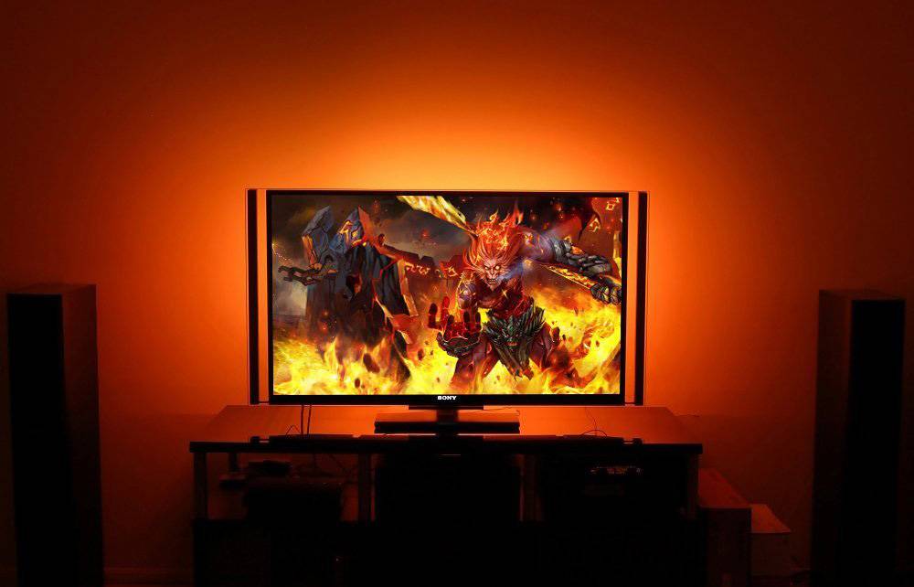 Billede af TV-monteret RGB LED-Strip med app styring og fjernbetjening (op til 70") - Forbedret version