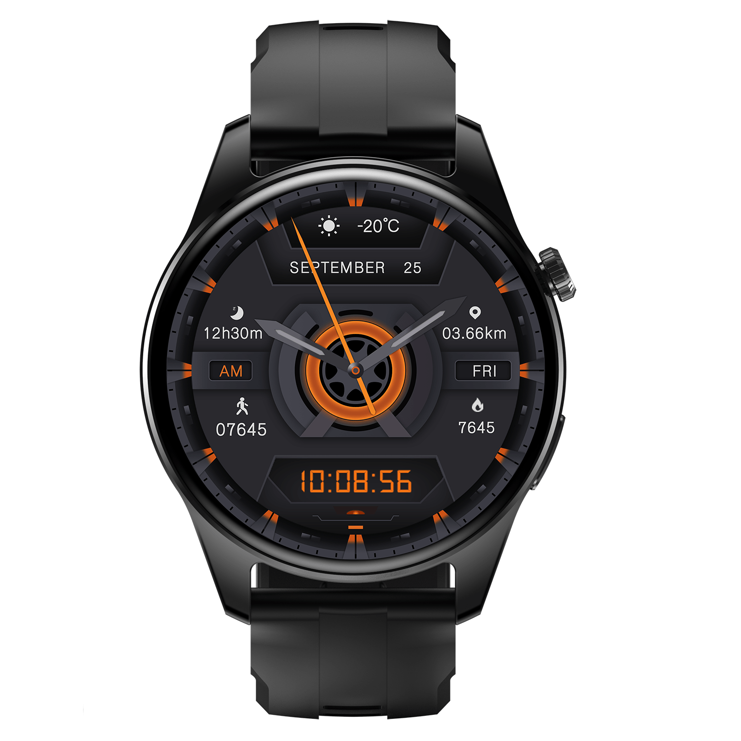 Se VivoPulse ZX23 AMOLED - Vandtæt Smartwatch med, Blodtryk, Blodiltnings måler og meget mere hos iHero.dk