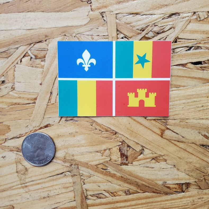 Creole Flag Sticker – Parish Ink