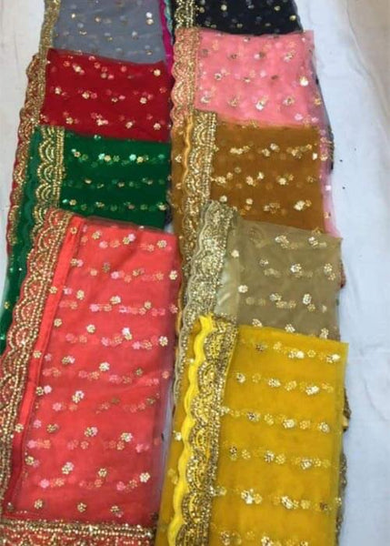 bridal dupatta wearing style