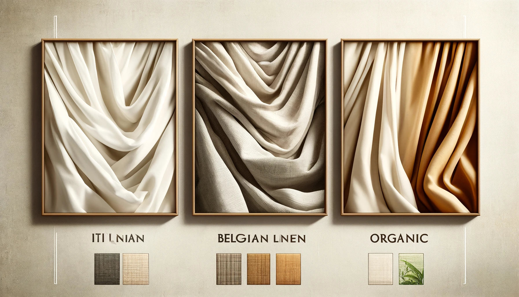 difference between organic,italian and belgian linen