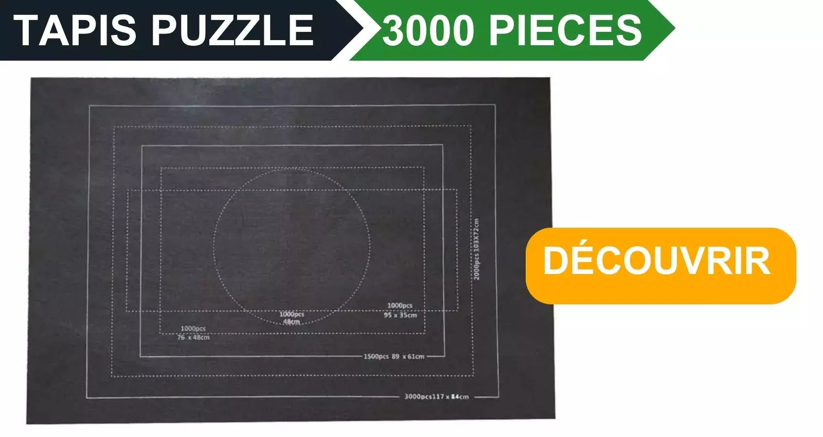 3000 piece puzzle mat