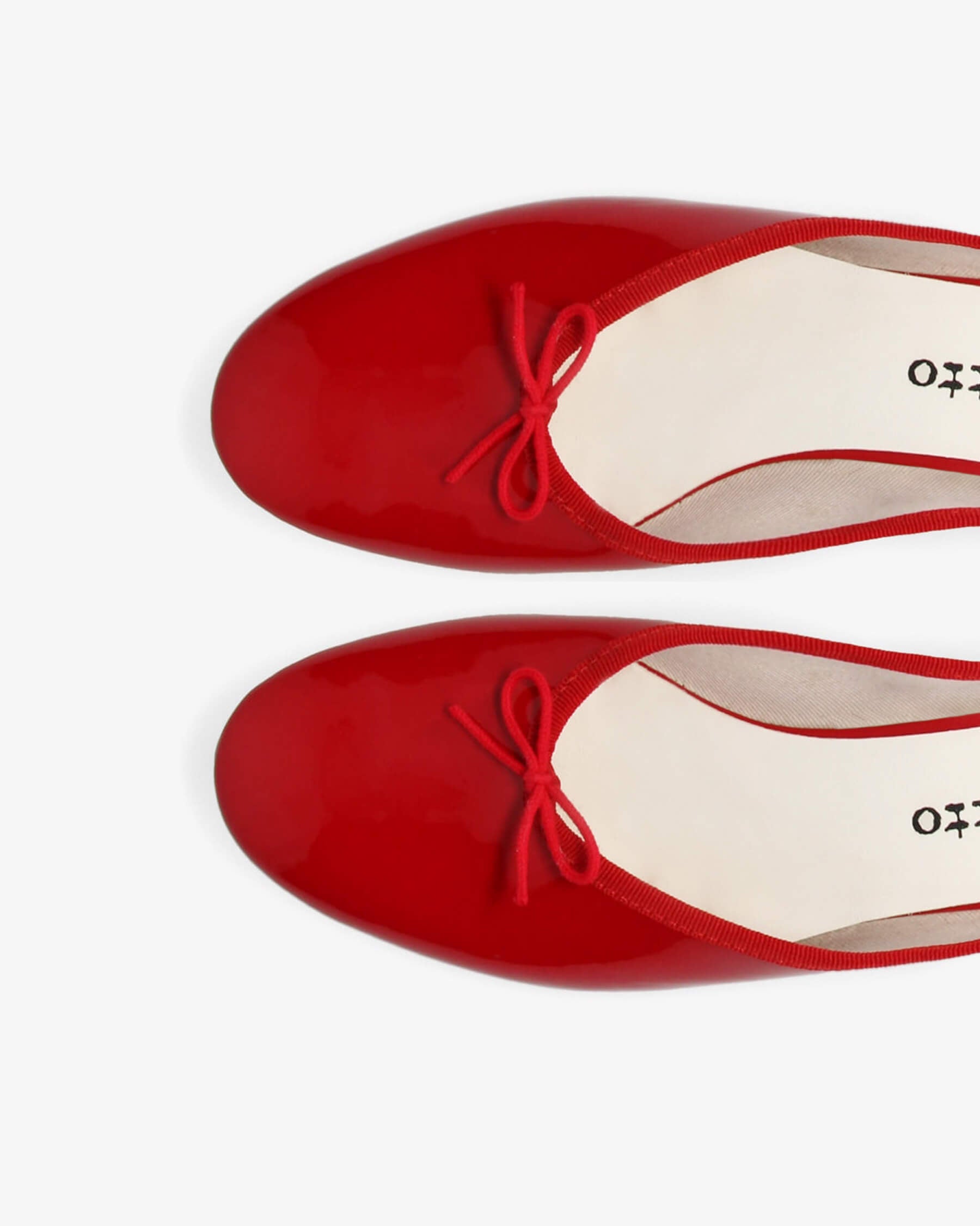 Camille ballerinas in flame red leather – Repetto