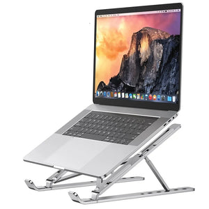 Portable Laptop Stand Aluminum Notebook Support Computer Bracket Macbook Air Pro Holder Accessories Foldable Lap Top Base For Pc - Brickell Mall