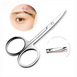 Stainless Steel Small Nail Tools Eyebrow Nose Hair Scissors Cut Manicure Facial Trimming Tweezer Makeup Beauty Tool - Brickell Mall