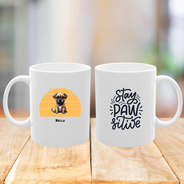 Personalisierte Tasse mit Namen, Spruch und Tierdesign