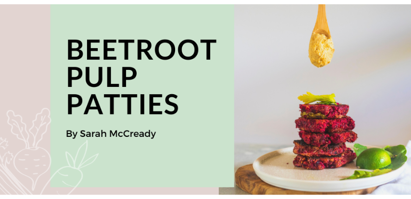 beetroot pulp patties