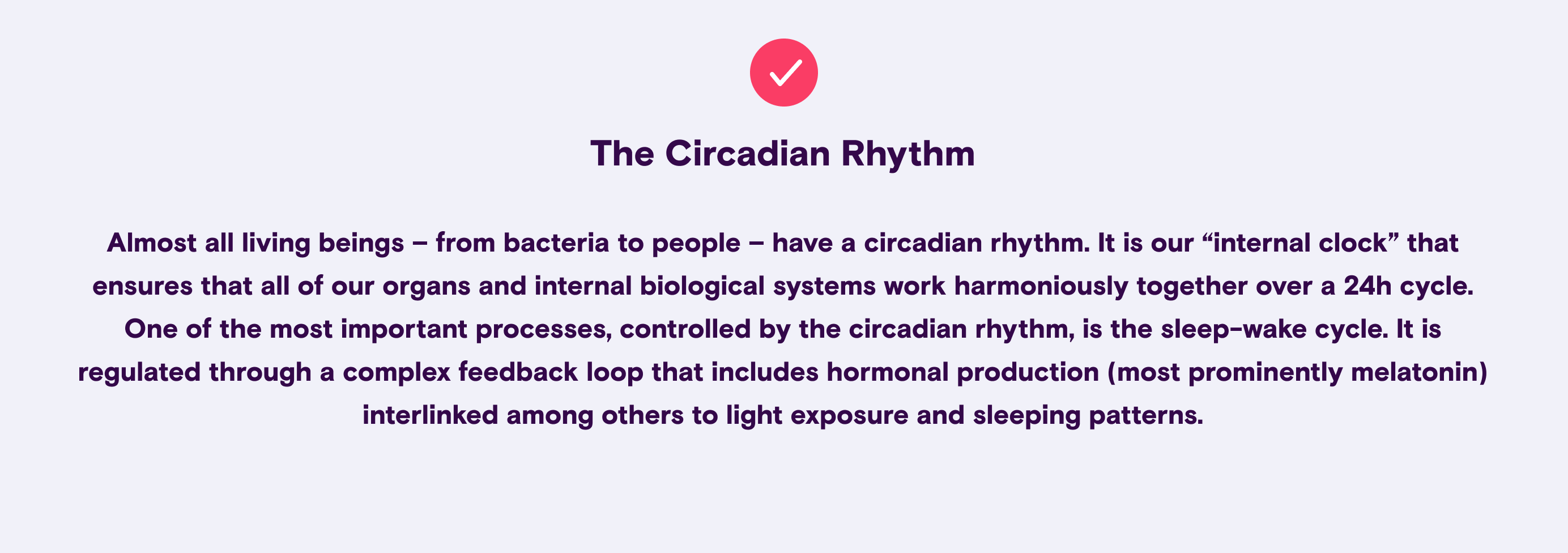 The Circadian Rhythm