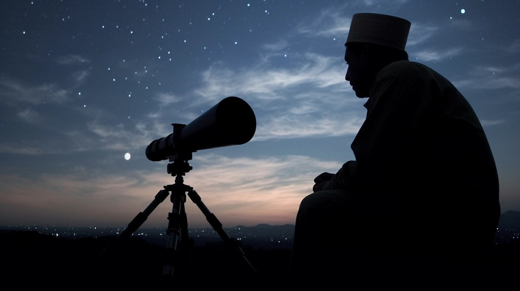 Ramadan moon sighting with telescope