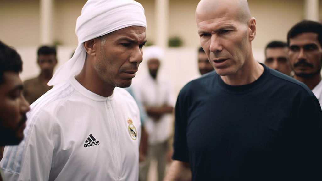 Sketch of Zidane in Real Madrid as a Muslim