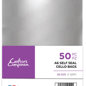 Self Seal Bags, 4.75 x 5.75 inch - 50 pack
