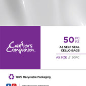 Crafter's Companion A5 Cello Bags | Pack of 50