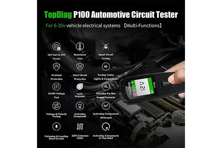 Topdiag P100 circuit tester muti-functions